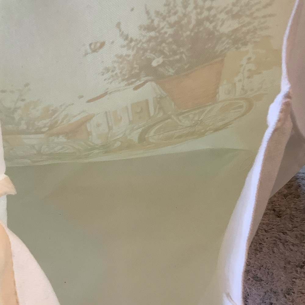 French Lavender Bicycle Canvas Tote Bag NWT 13.5” x 15” - Picture 16 of 16